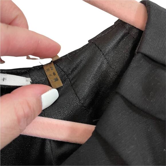 Tahari Black Off the Shoulder Pleated Neckline Dress - Picture 6 of 11